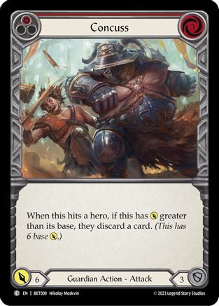 Concuss (Red) (BET009) [Blitz Deck: Heavy Hitters - Betsy] - Deck Out Gaming