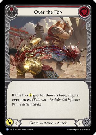 Over the Top (Red) (BET010) [Blitz Deck: Heavy Hitters - Betsy] - Deck Out Gaming