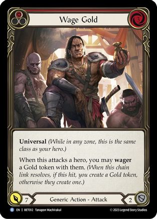 Wage Gold (Red) (BET012) [Blitz Deck: Heavy Hitters - Betsy] - Deck Out Gaming
