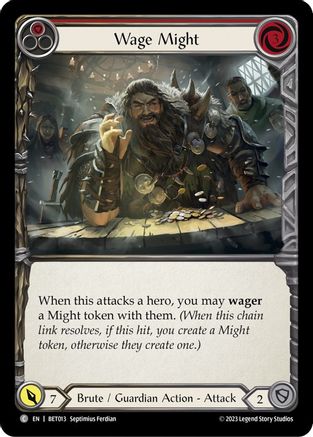 Wage Might (Red) (BET013) [Blitz Deck: Heavy Hitters - Betsy] - Deck Out Gaming
