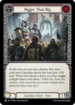 Bigger Than Big (Red) (BET016) [Blitz Deck: Heavy Hitters - Betsy] - Deck Out Gaming