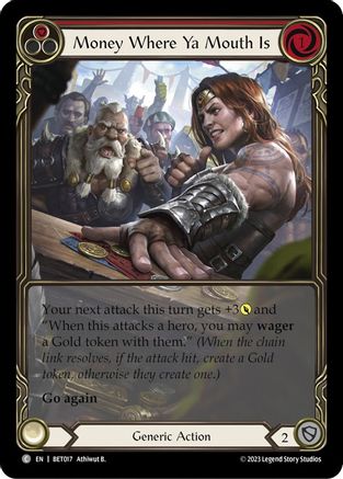 Money Where Ya Mouth Is (Red) (BET017) [Blitz Deck: Heavy Hitters - Betsy] - Deck Out Gaming