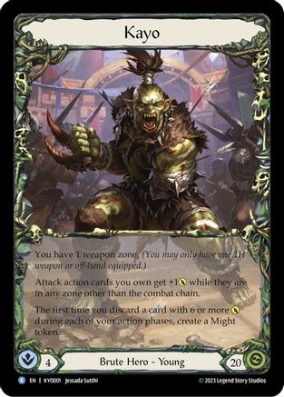 Kayo, Armed and Dangerous (KYO001) [Blitz Deck: Heavy Hitters - Kayo] Rainbow Foil - Deck Out Gaming