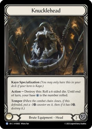 Knucklehead (KYO003) [Blitz Deck: Heavy Hitters - Kayo] - Deck Out Gaming