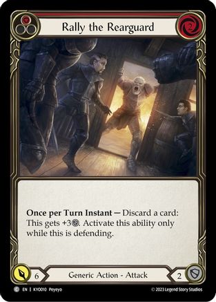 Rally the Rearguard (Red) (KYO010) [Blitz Deck: Heavy Hitters - Kayo] - Deck Out Gaming