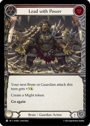 Lead with Power (Red) (KYO013) [Blitz Deck: Heavy Hitters - Kayo] - Deck Out Gaming