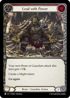 Lead with Power (Red) (KYO013) [Blitz Deck: Heavy Hitters - Kayo] - Deck Out Gaming