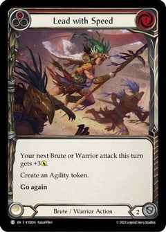 Lead with Speed (Red) (KYO014) (KYO014) [Blitz Deck: Heavy Hitters - Kayo] - Deck Out Gaming