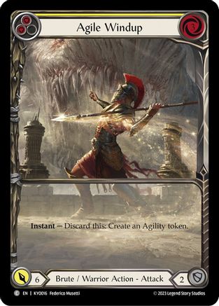 Agile Windup (Yellow) (KYO016) [Blitz Deck: Heavy Hitters - Kayo] - Deck Out Gaming