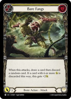 Bare Fangs (Yellow) (KYO017) [Blitz Deck: Heavy Hitters - Kayo] - Deck Out Gaming