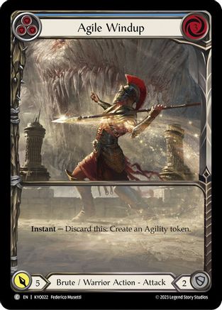 Agile Windup (Blue) (KYO022) [Blitz Deck: Heavy Hitters - Kayo] - Deck Out Gaming