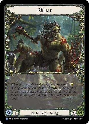 Rhinar (RNR001) [Blitz Deck: Heavy Hitters - Rhinar] Rainbow Foil - Deck Out Gaming
