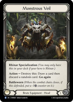 Monstrous Veil (RNR004) [Blitz Deck: Heavy Hitters - Rhinar] - Deck Out Gaming