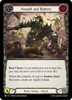 Assault and Battery (Red) (RNR009) [Blitz Deck: Heavy Hitters - Rhinar] - Deck Out Gaming