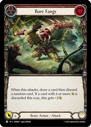 Bare Fangs (Red) (RNR010) [Blitz Deck: Heavy Hitters - Rhinar] - Deck Out Gaming