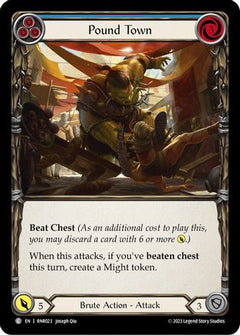 Pound Town (Blue) (RNR023) [Blitz Deck: Heavy Hitters - Rhinar] - Deck Out Gaming