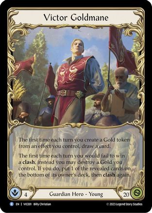 Victor Goldmane (VIC001) [Blitz Deck: Heavy Hitters - Victor] Rainbow Foil - Deck Out Gaming