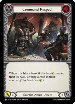 Command Respect (Red) (VIC008) [Blitz Deck: Heavy Hitters - Victor] - Deck Out Gaming