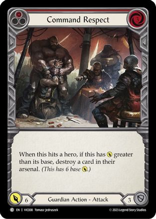 Command Respect (Red) (VIC008) [Blitz Deck: Heavy Hitters - Victor] - Deck Out Gaming