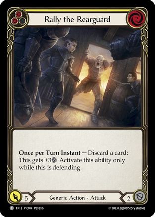 Rally the Rearguard (Yellow) (VIC017) [Blitz Deck: Heavy Hitters - Victor] - Deck Out Gaming