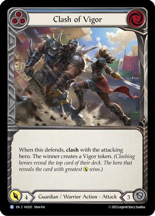 Clash of Vigor (Blue) (VIC021) [Blitz Deck: Heavy Hitters - Victor] - Deck Out Gaming