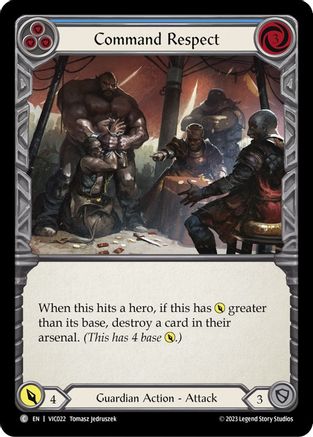 Command Respect (Blue) (VIC022) [Blitz Deck: Heavy Hitters - Victor] - Deck Out Gaming