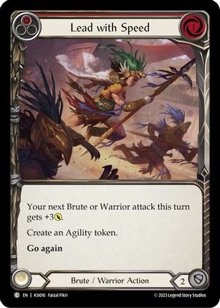 Lead with Speed (Red) (KSI016) [Blitz Deck: Heavy Hitters - Kassai] - Deck Out Gaming