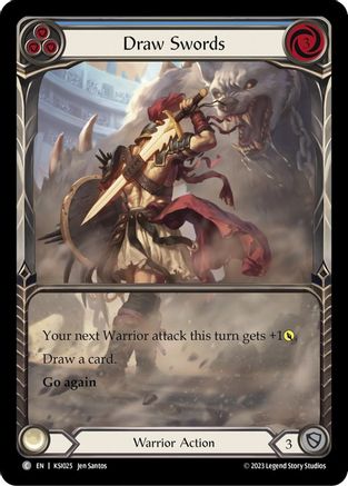 Draw Swords (Blue) (KSI025) [Blitz Deck: Heavy Hitters - Kassai] - Deck Out Gaming