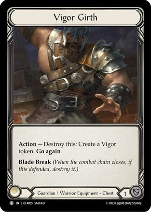Vigor Girth (OLA005) [Blitz Deck: Heavy Hitters - Olympia] - Deck Out Gaming