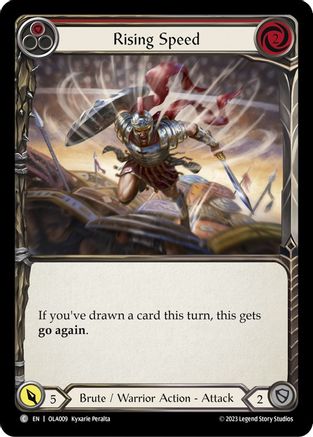 Rising Speed (Red) (OLA009) [Blitz Deck: Heavy Hitters - Olympia] - Deck Out Gaming