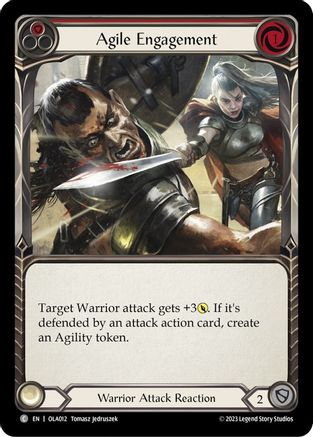 Agile Engagement (Red) (OLA012) [Blitz Deck: Heavy Hitters - Olympia] - Deck Out Gaming