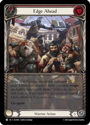 Edge Ahead (Red) (OLA015) [Blitz Deck: Heavy Hitters - Olympia] - Deck Out Gaming