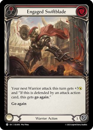 Engaged Swiftblade (Red) (OLA016) [Blitz Deck: Heavy Hitters - Olympia] - Deck Out Gaming
