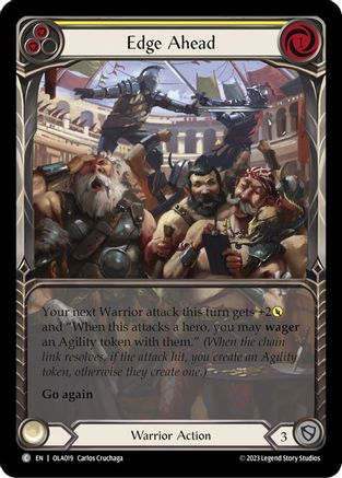 Edge Ahead (Yellow) (OLA019) [Blitz Deck: Heavy Hitters - Olympia] - Deck Out Gaming