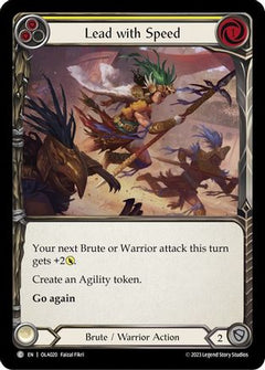 Lead with Speed (Yellow) (OLA020) [Blitz Deck: Heavy Hitters - Olympia] - Deck Out Gaming