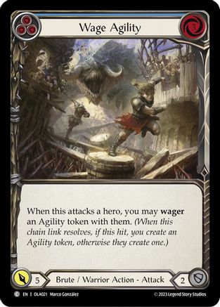 Wage Agility (Blue) (OLA021) [Blitz Deck: Heavy Hitters - Olympia] - Deck Out Gaming