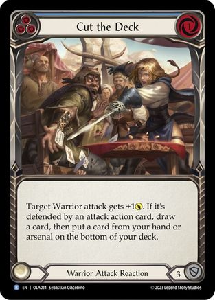 Cut the Deck (Blue) (OLA024) [Blitz Deck: Heavy Hitters - Olympia] - Deck Out Gaming