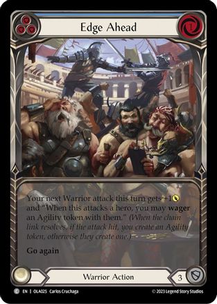 Edge Ahead (Blue) (OLA025) [Blitz Deck: Heavy Hitters - Olympia] - Deck Out Gaming