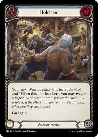 Hold 'em (Blue) (OLA027) [Blitz Deck: Heavy Hitters - Olympia] - Deck Out Gaming
