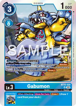 Gabumon (BT15-020) [Exceed Apocalypse] Foil - Deck Out Gaming