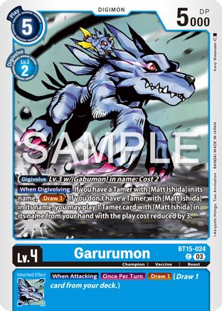 Garurumon (BT15-024) [Exceed Apocalypse] - Deck Out Gaming