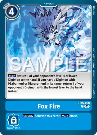 Fox Fire (BT15-090) [Exceed Apocalypse] - Deck Out Gaming