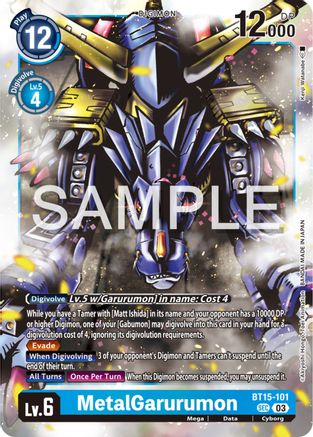 MetalGarurumon (BT15-101) [Exceed Apocalypse] Foil - Deck Out Gaming