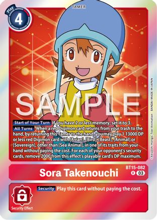 Sora Takenouchi (BT15-082) [Exceed Apocalypse] Foil - Deck Out Gaming