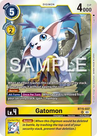 Gatomon (BT15-037) [Exceed Apocalypse] Foil - Deck Out Gaming