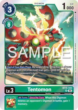 Tentomon (BT15-043) [Exceed Apocalypse] Foil - Deck Out Gaming