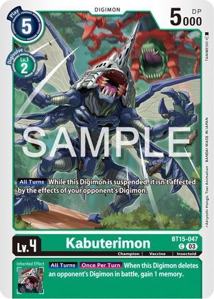 Kabuterimon (BT15-047) [Exceed Apocalypse] - Deck Out Gaming