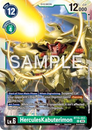 HerculesKabuterimon (BT15-053) [Exceed Apocalypse] Foil - Deck Out Gaming