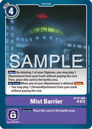 Mist Barrier (BT15-098) [Exceed Apocalypse] - Deck Out Gaming