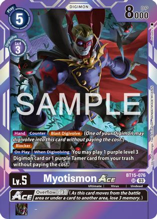 Myotismon ACE (BT15-076) [Exceed Apocalypse] Foil - Deck Out Gaming